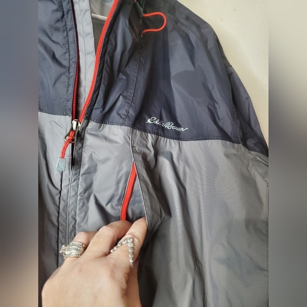 Eddie Bauer Mens Weatheredge Full Zip Jacket Taped Seams Size 2XL Outdoors Hike - Picture 5 of 15